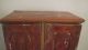 Wonderful Early Old Primitive Wooden Wood Wall Table Cabinet Cupboard Paint Primitives photo 2
