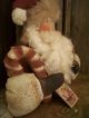 Primitive Large Santa Holding Arms == Gingerbread Doll == Candy Cane ==13 In. Primitives photo 3