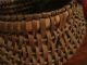 Antique 1800s Early New England Black Ash Woven Splint Egg Gathering Basket Primitives photo 9