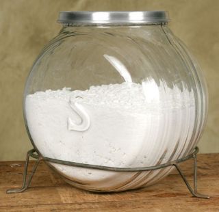 Prim Country Large Sellers Jar With Base photo