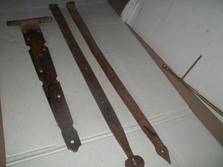 3pc 2 Hand Wrougt Iron New England Late 1800s 34 