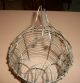 Antique Vtg Primitive 2 Handle French Folding Wire Egg Basket Country Primitives photo 4