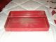 Shabby Antique Red Metal Tote Carrier - Tool Organizer - Industrial Primitives photo 4