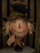 Primitive Scarecrow Head == Crow == Star == Bobbin == Doll == Primitives photo 3