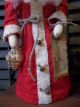Primitive Handmade St Nicholas With Vintage Ornament And Prim Tree On Bobbin Primitives photo 3