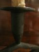 Antique 1700s Colonial Made Wrought Iron Candlesticks Candle Holders Folk Art Primitives photo 2