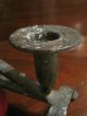 Antique 1700s Colonial Made Wrought Iron Candlesticks Candle Holders Folk Art Primitives photo 6