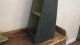 19th C Early Old Primitive Apple Dark Green Paint Wall Table Shelf Primitives photo 7