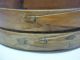 Antique Firkin Wood Box 3 Stave Hoops Natural Wood Handle 1800 ' S Great Shape Primitives photo 3