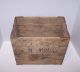 Antique Hubbard ' S Wire Sewed Folding Wood Box 1931 ~see~ Primitives photo 1