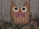 Primitive Americana Owl Bird Ornie Ornament Bowl Filler Shelf Sitter Tuck Primitives photo 3