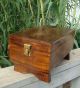 ~ 6 Primitive Munising Wood Dough Bowls In Old Wooden Drawer Box ~ Primitives photo 5