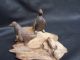 Antique Primitive Penguin Carving Folk Art Driftwood Hand Made 12 