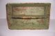 Antique Primitive Early Small Wooden Green Painted Cutlrey Utensil Tote Box Primitives photo 5