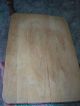 Vintage Large Wood Cutting Board - - Dough Board - - Barn Red Edges Primitives photo 3
