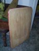 Vintage Large Wood Cutting Board - - Dough Board - - Barn Red Edges Primitives photo 5