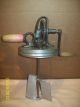 Antique~sunbeam Mixmaster Butter Churn~4 Qt.  Hand Crank Primitive Kitchenware~vg Primitives photo 6