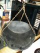 Vintage Feedstore Old Scoop Hanging Metal Scale Pan,  Primitive,  Rustic Display Primitives photo 4