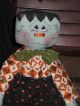 Primitive Hc Halloween Small Frankenstein Doll Ornie Tuck Shelf Sitter Primitives photo 3