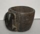 Primitive Antique Indian Native Wood Hand Treen Carved Feast Cup Stein Mug Primitives photo 2