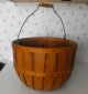 Spectacular Vintage Bushel Rib Sides Oak Splint Apple Harvest Primitive Basket Primitives photo 1