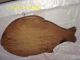Vintage Wooden Fish Shaped Cutting Board Primitives photo 1