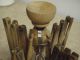 Primitive Wooden Drying Rack Round Expandable 8 