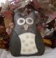 Folk Art Wool Woodland Owl Doll~pillow~fall~autumn Primitives photo 1
