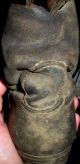 Antique Primitive Early1800s Leather Boot Shoe Found Massachusets Military? Vafo Primitives photo 9
