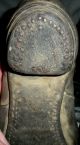 Antique Primitive Early1800s Leather Boot Shoe Found Massachusets Military? Vafo Primitives photo 8