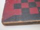 Great Old Antique 19c Painted Black & Red Gameboard Aafa Primitives photo 4