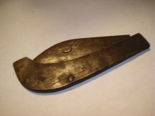 Early 18th Century All Iron Folding Rev War Iron Panel Jackknife Must See Work photo