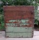 Vintage Wooden Shelf Wood Box Divider Old Painted Shabby Blue Display Storage Primitives photo 4