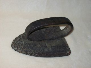 Primitive Sad Iron Wrought Iron Hammered Collectible Antique Unknown Origin photo