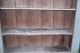 Antique Early Primitive 19th Century Gray Painted Step Back Cupboard 1800-1899 photo 5