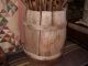Antique Early Wooden Storage Barrel Country Farm Winery Primitive Wine Buttery Primitives photo 2