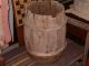 Antique Early Wooden Storage Barrel Country Farm Winery Primitive Wine Buttery Primitives photo 3