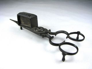 Antique Candle Snuffer & Wick Trimmer Scissors photo