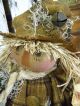 Primitive Fall Scarecrow Doll Corn On Cob Folk Art Harvest Scarecrow Doll Corn Primitives photo 6