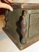 Antique 1880s Primitive Pierced Tin And Wood Foot Warmer 19th Century Carriage Primitives photo 11