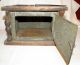 Antique 1880s Primitive Pierced Tin And Wood Foot Warmer 19th Century Carriage Primitives photo 2