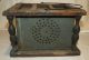 Antique 1880s Primitive Pierced Tin And Wood Foot Warmer 19th Century Carriage Primitives photo 7