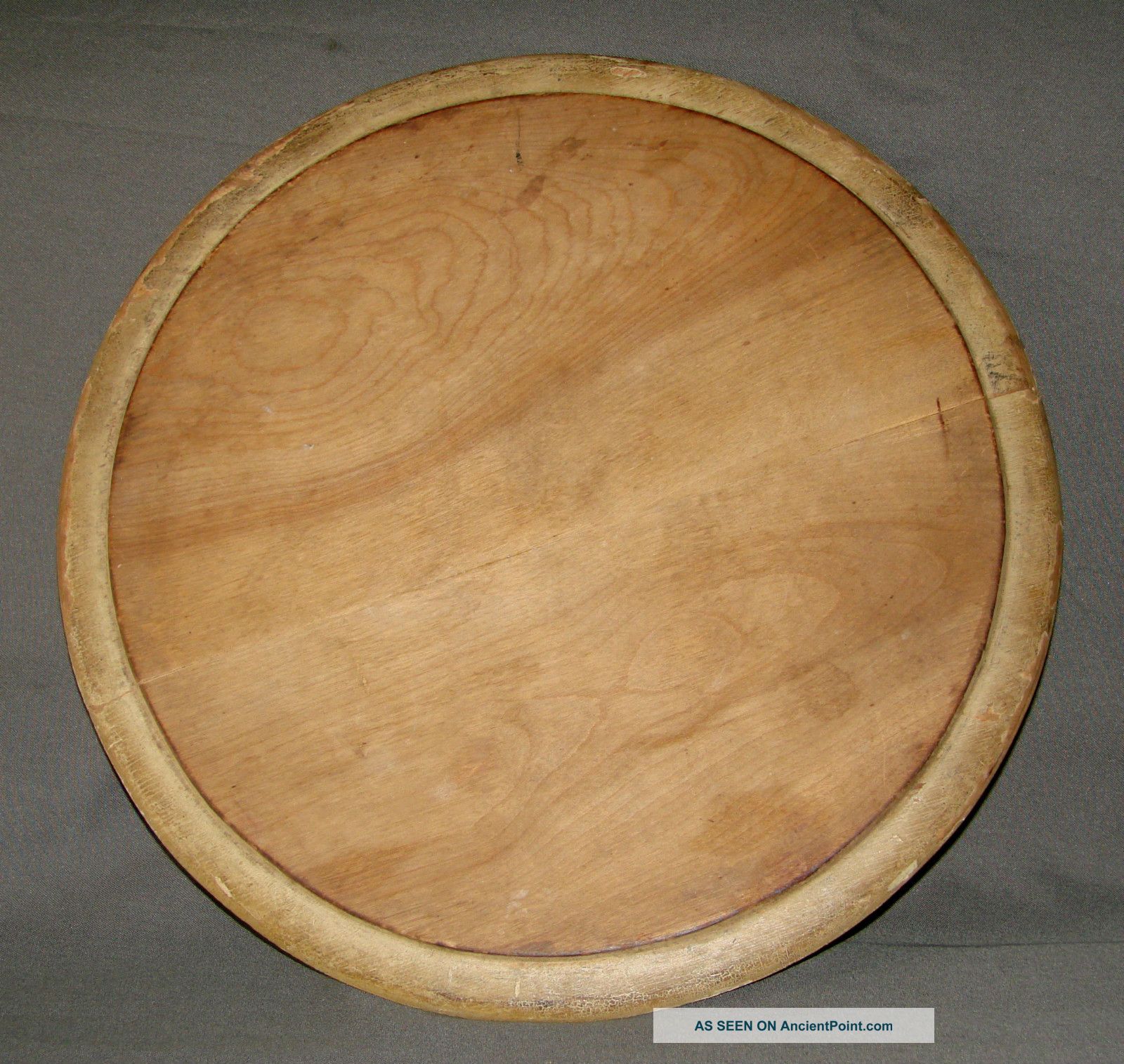 Special Antique Bread Board Painted Edge 13” Primitives photo