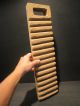 Antique Primitive 19th C Carved Wooden Country Washboard Woodenware Aafa Other photo 7
