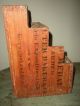 Old 3 Sectioned Dovetailed Table Box In Red Wash Primitives photo 2