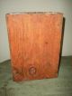 Old 3 Sectioned Dovetailed Table Box In Red Wash Primitives photo 3