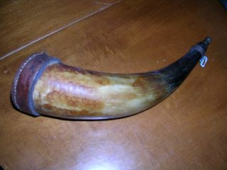 Antique Black Powder Horn photo