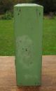 Primitive Old Wood Cubby Wall Medicine Cabinet Shelf Old Green Paint Primitives photo 4