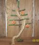 Primitive Fall/ Halloween Faux Feather Tree With Pumpkin Ornies Primitives photo 1