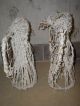 2 Primitive Wrapped Wood Twig White Painted 12 Inch Angels Primitives photo 1
